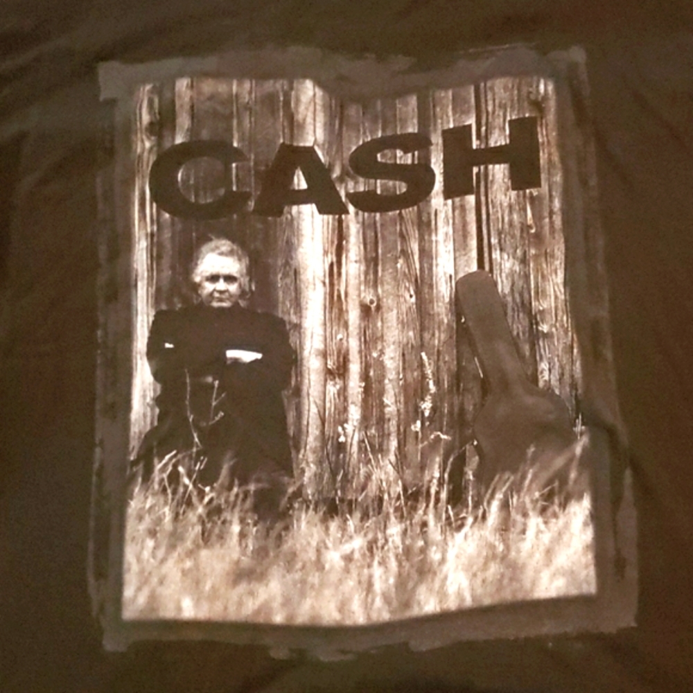Vintage Johnny Cash Unchained black tshirt - Size XL